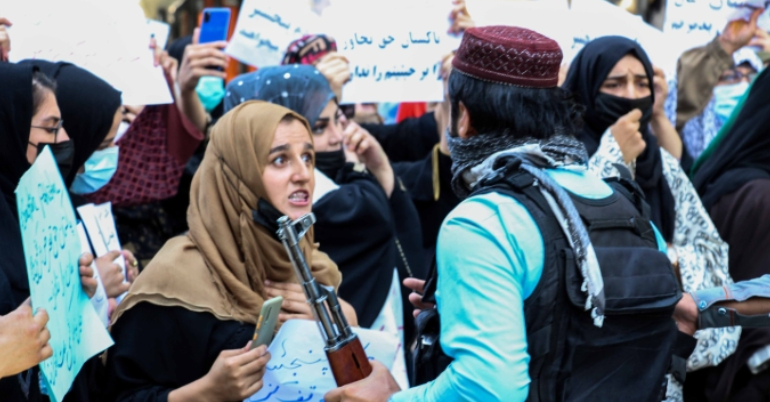 Afghan women against Taliban - Afghan reoporter